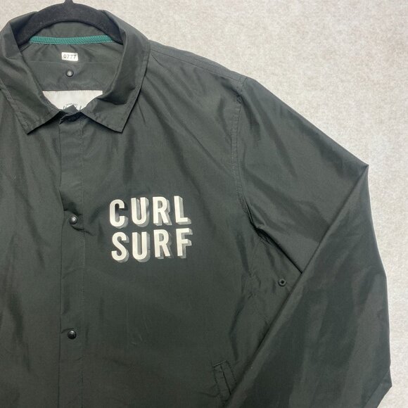 Herschel Rain Jacket Men's M Black Polyester Snap Button Lightweight - Picture 4 of 13